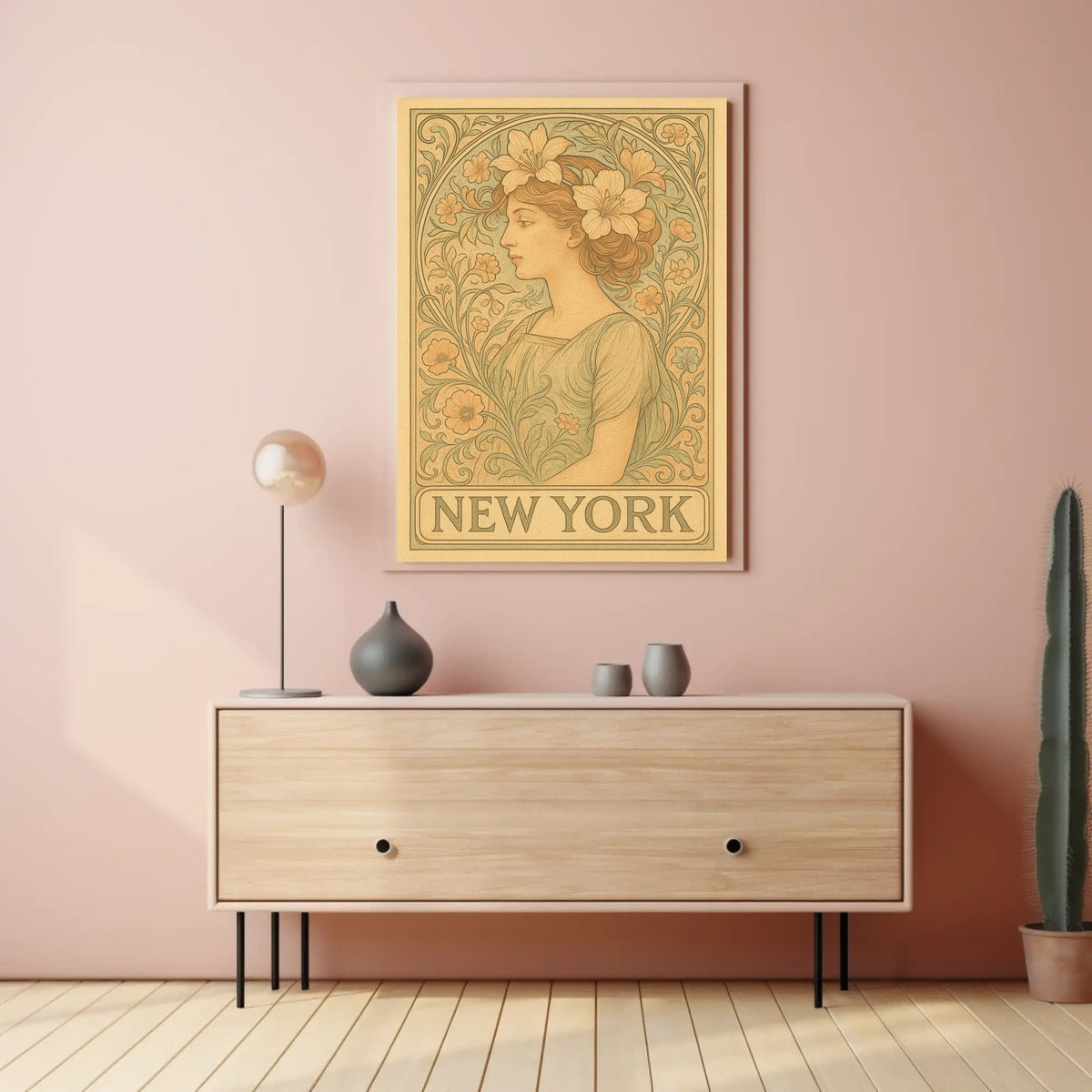 Art Nouveau New York Poster