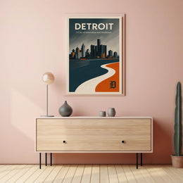 Detroit Innovation and Resilience Poster PosterGoat