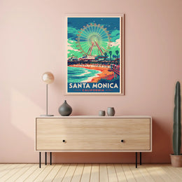 Santa Monica Vibes Poster