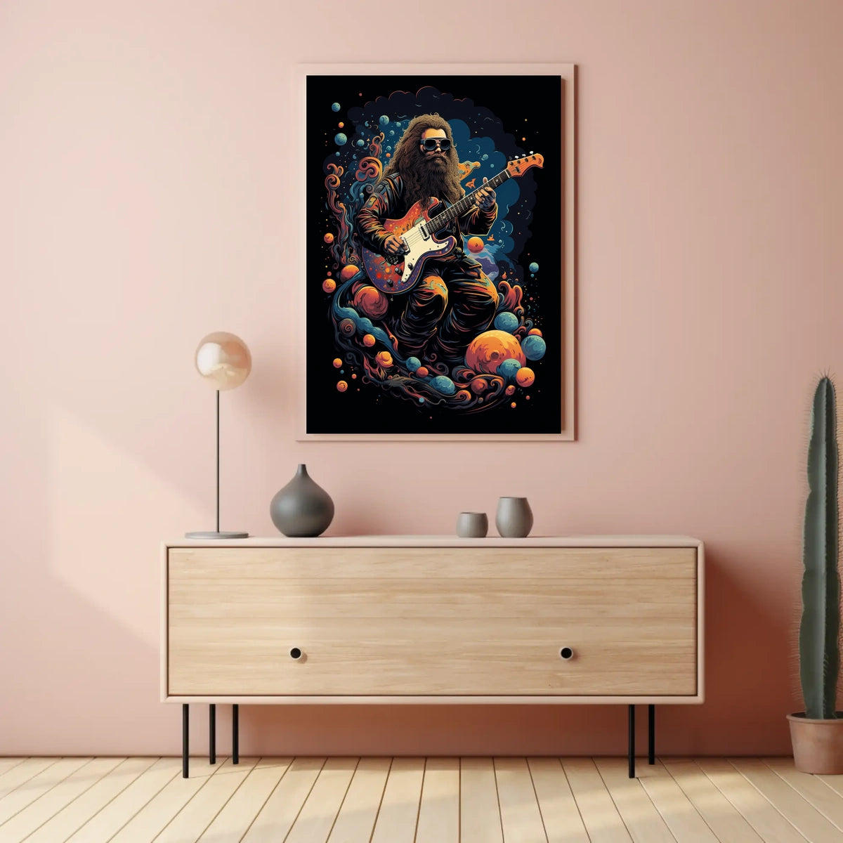 Cosmic Guitarist Poster