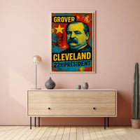 Grover Cleveland 22nd President of the United States Graffiti Pop Art Poster
