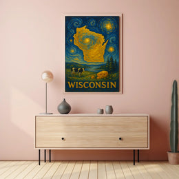Wisconsin A Starry Tribute Poster