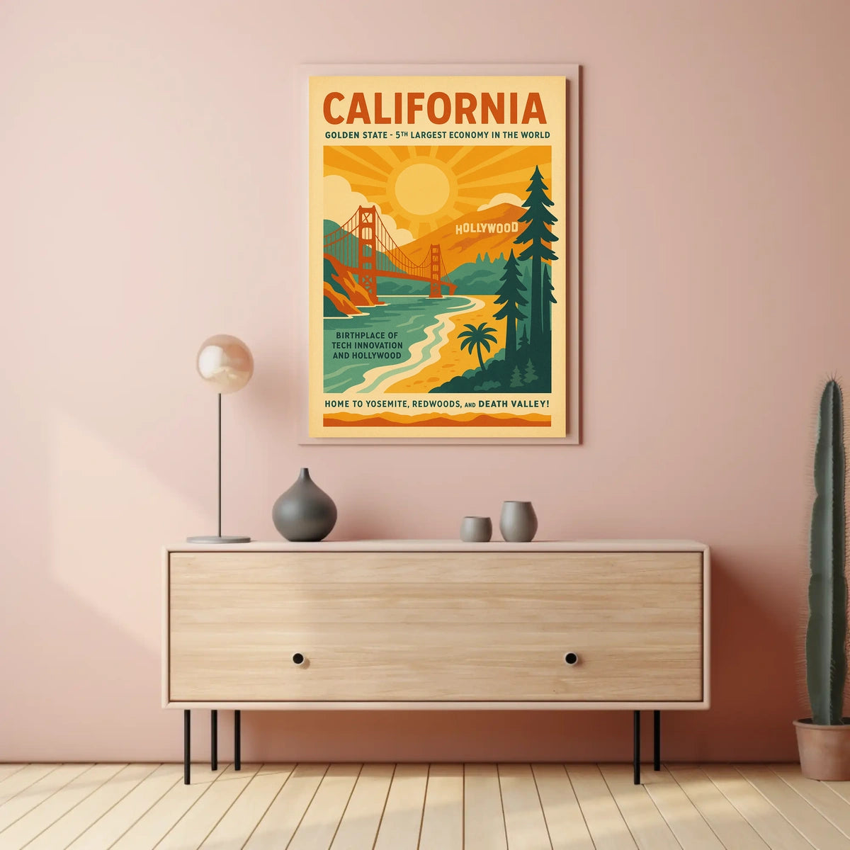 California The Golden State Poster