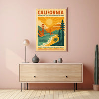 California The Golden State Poster