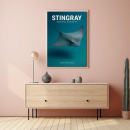 Stingray Graceful & Majestic Poster PosterGoat