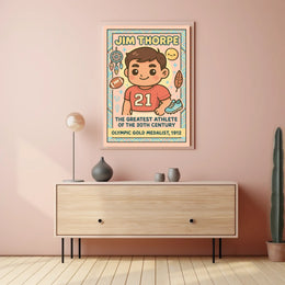 Celebrating a Legendary Athlete Jim Thorpe Poster
