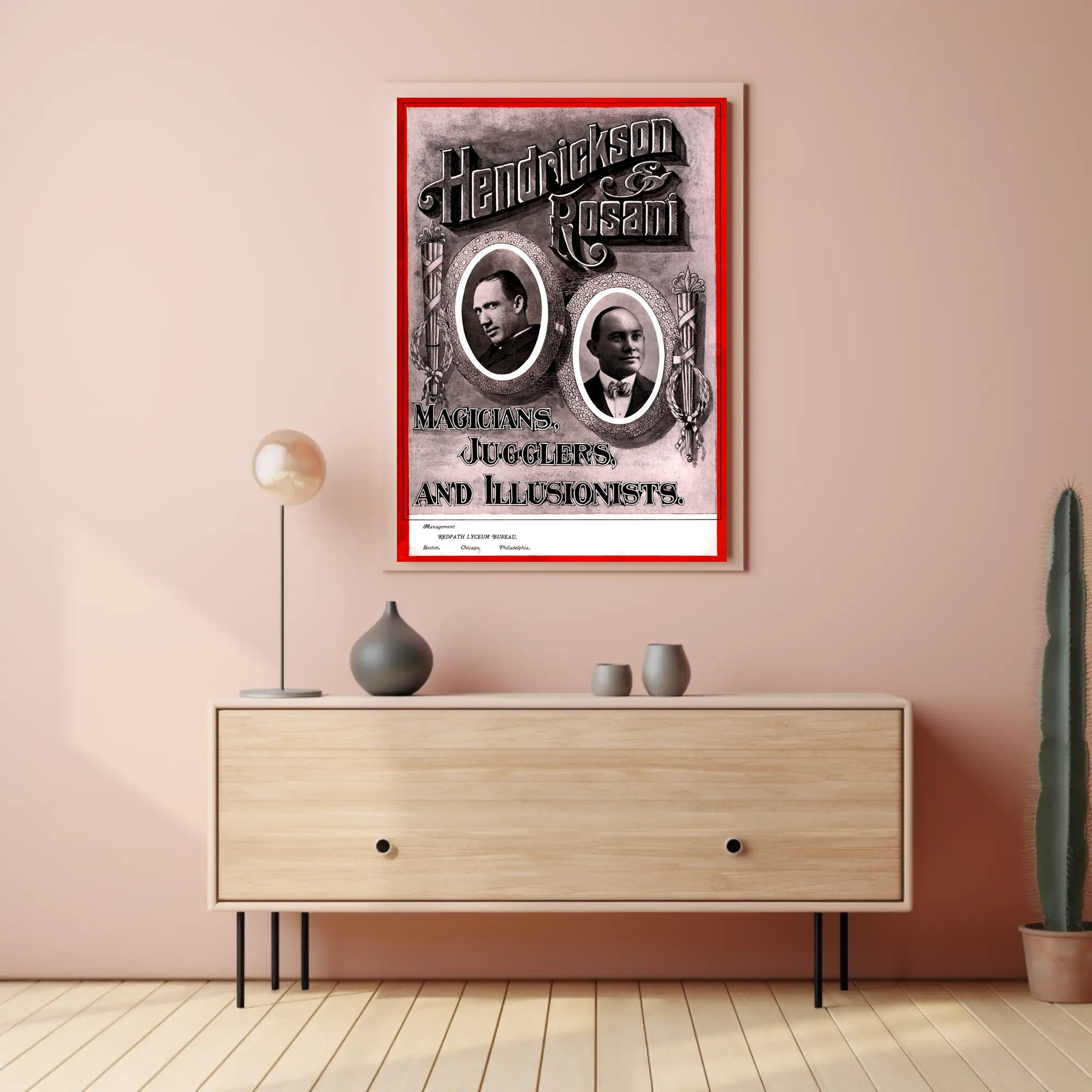 Vintage Magic Show Poster with Charm - Cultural or Heritage Poster