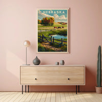 Scenic Landscape of Nebraska Poster