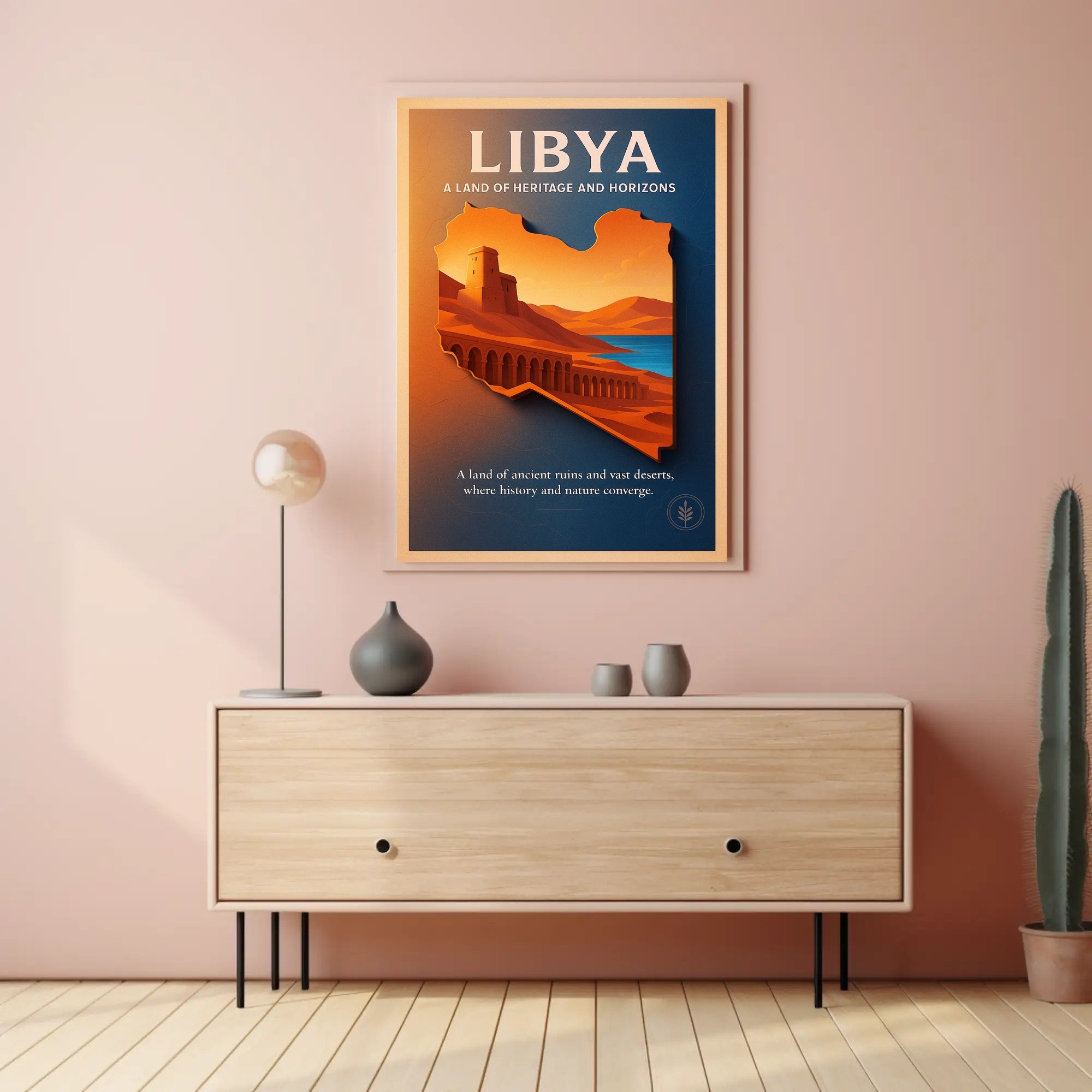 Libya A Land of Heritage and Horizons Poster PosterGoat