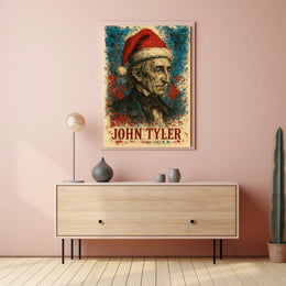 John Tyler 10th President of the United States Christmas SeriesPoster
