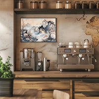Elegant East Asian Landscape Ink Wash Poster