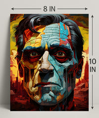 Abstract Portrait Of A Leader Abstract Poster PosterGoat