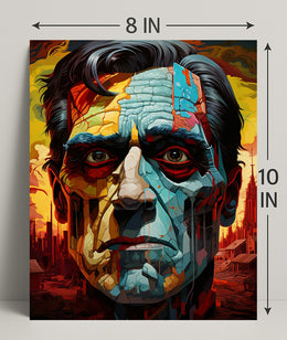 Abstract Portrait Of A Leader Abstract Poster PosterGoat