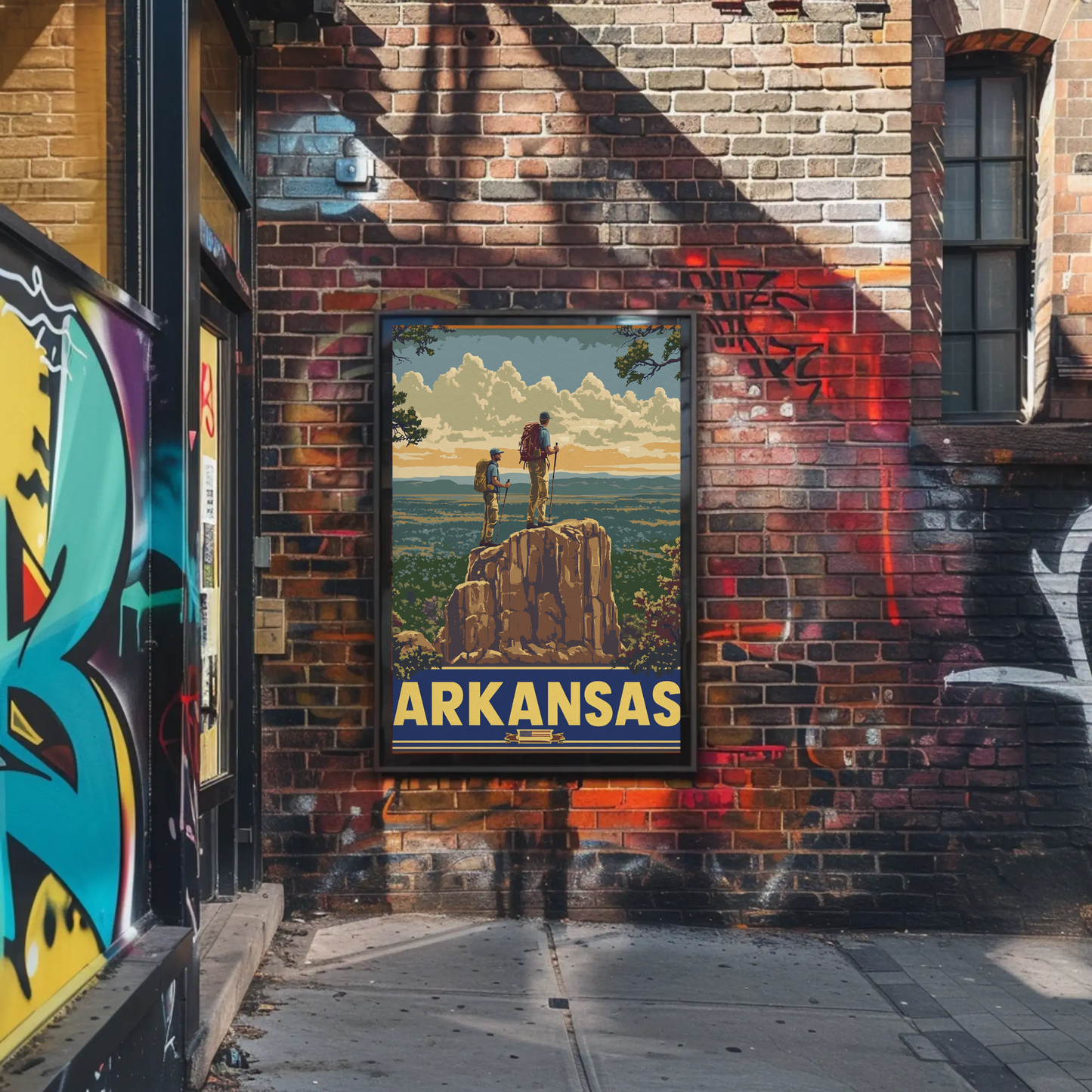 Vintage Poster Arkansas Hikers