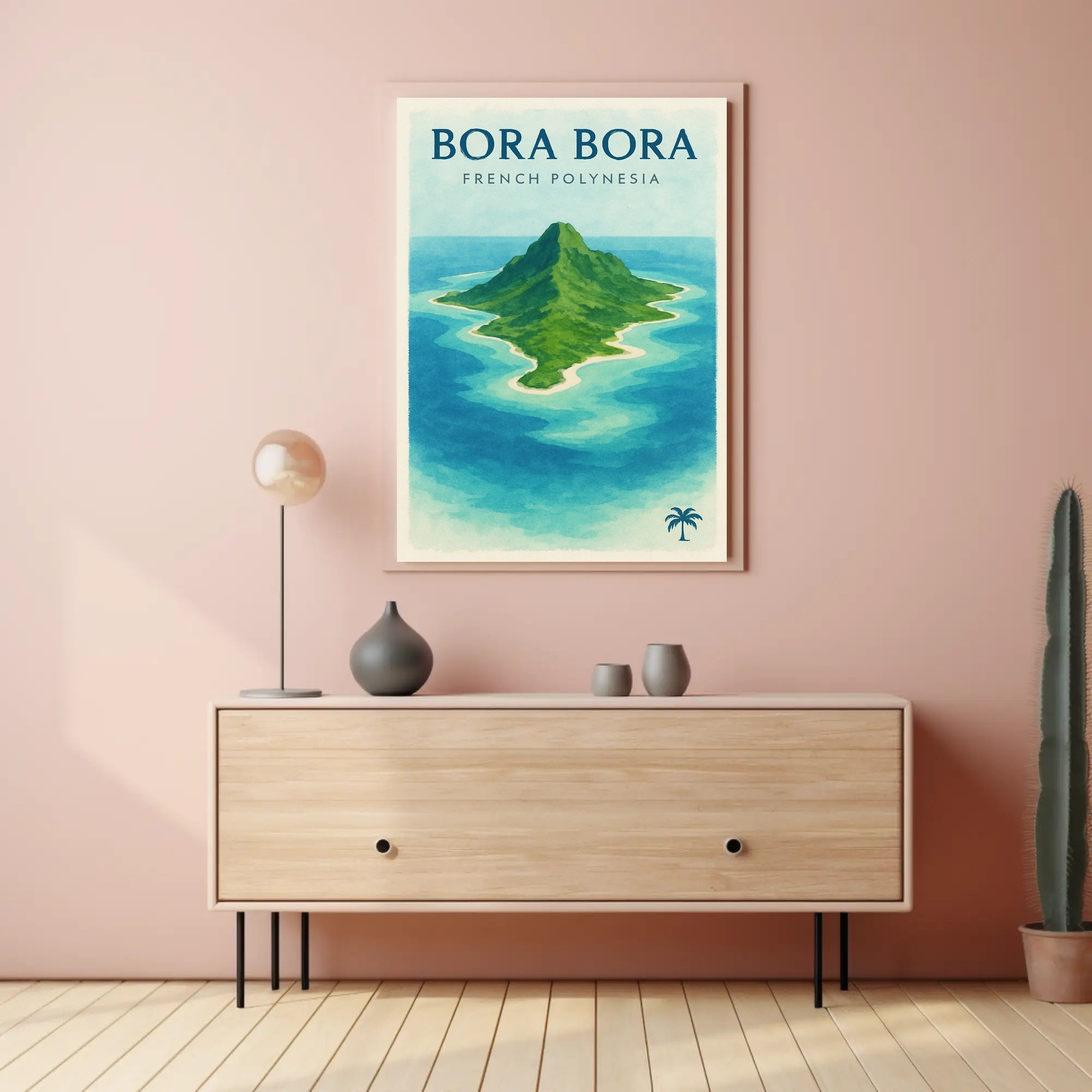 Bora Bora Tropical Island Travel Poster PosterGoat