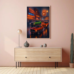 Classic Car Night on Route M1 Poster