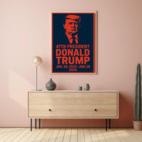 Trump Visionary Free World Pop Art Poster