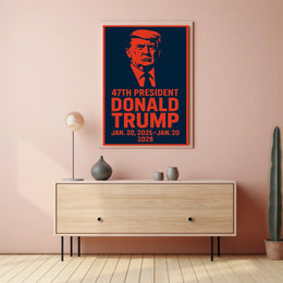 Trump Visionary Free World Pop Art Poster