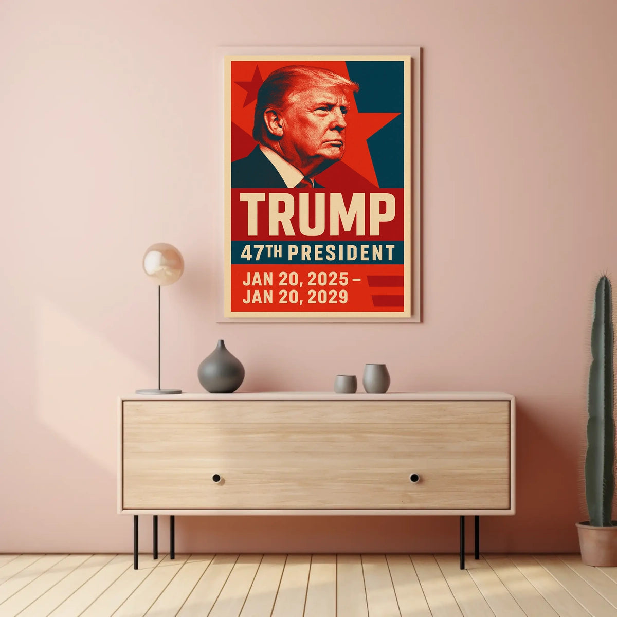 Trump Visionary Legacy Patriotic Pop Art Futurism Poster