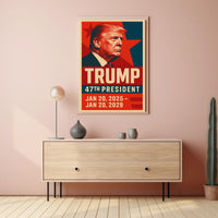 Trump Visionary Legacy Patriotic Pop Art Futurism Poster