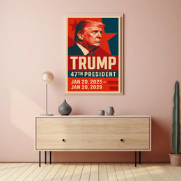 Trump Visionary Legacy Patriotic Pop Art Futurism Poster