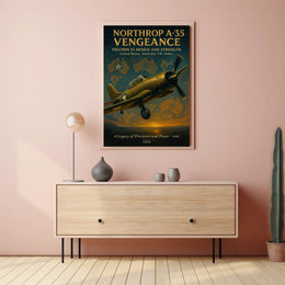 Northrop A-35 Vengeance WWII Aviation Poster Art