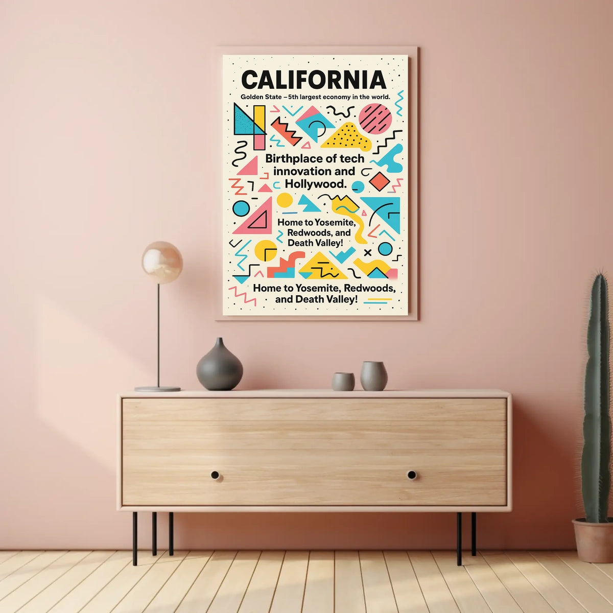 California The Golden State Poster