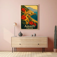 Amalfi Coast Italia Poster