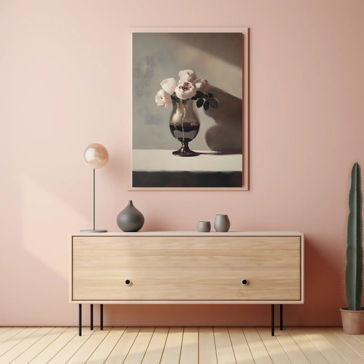 Elegant Floral Still Life Poster