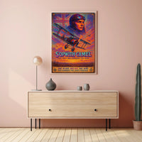 Sopwith Camel Aviation Poster: Bold Historical & Nostalgic Art