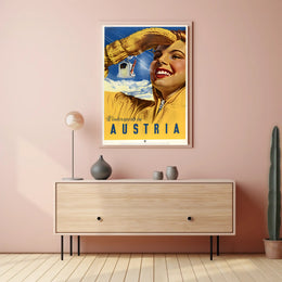 Austria Winter Sports Travel Poster PosterGoat