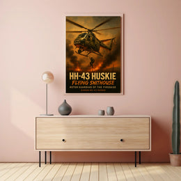 HH-43 Huskie in Action Military Recruitment Poster