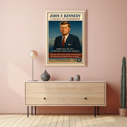 JFK Legacy Vintage Patriotic Poster for Inspiration