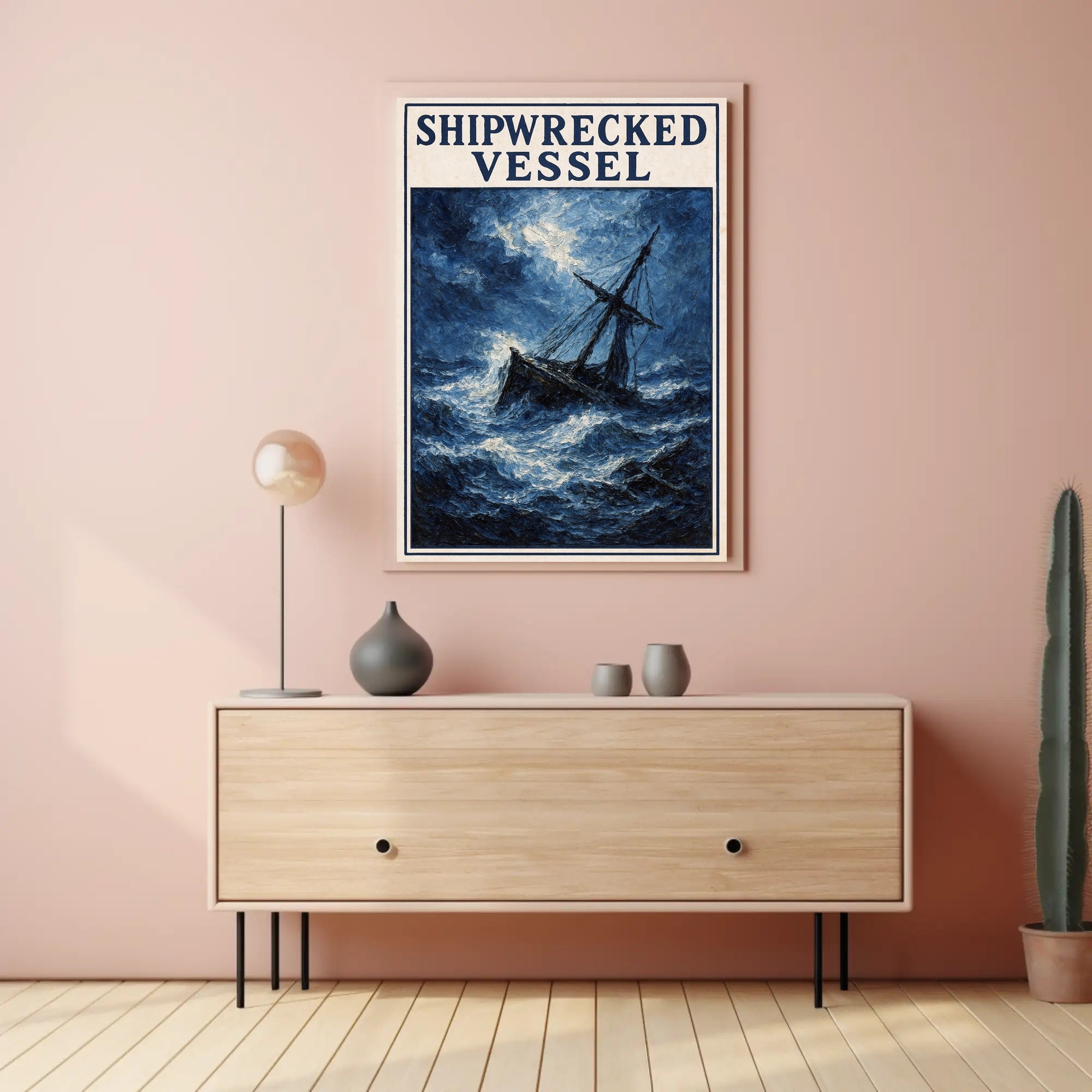 Shipwrecked Vessel Poster PosterGoat