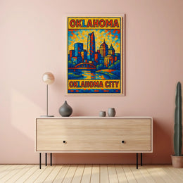 Oklahoma City Skyline Poster