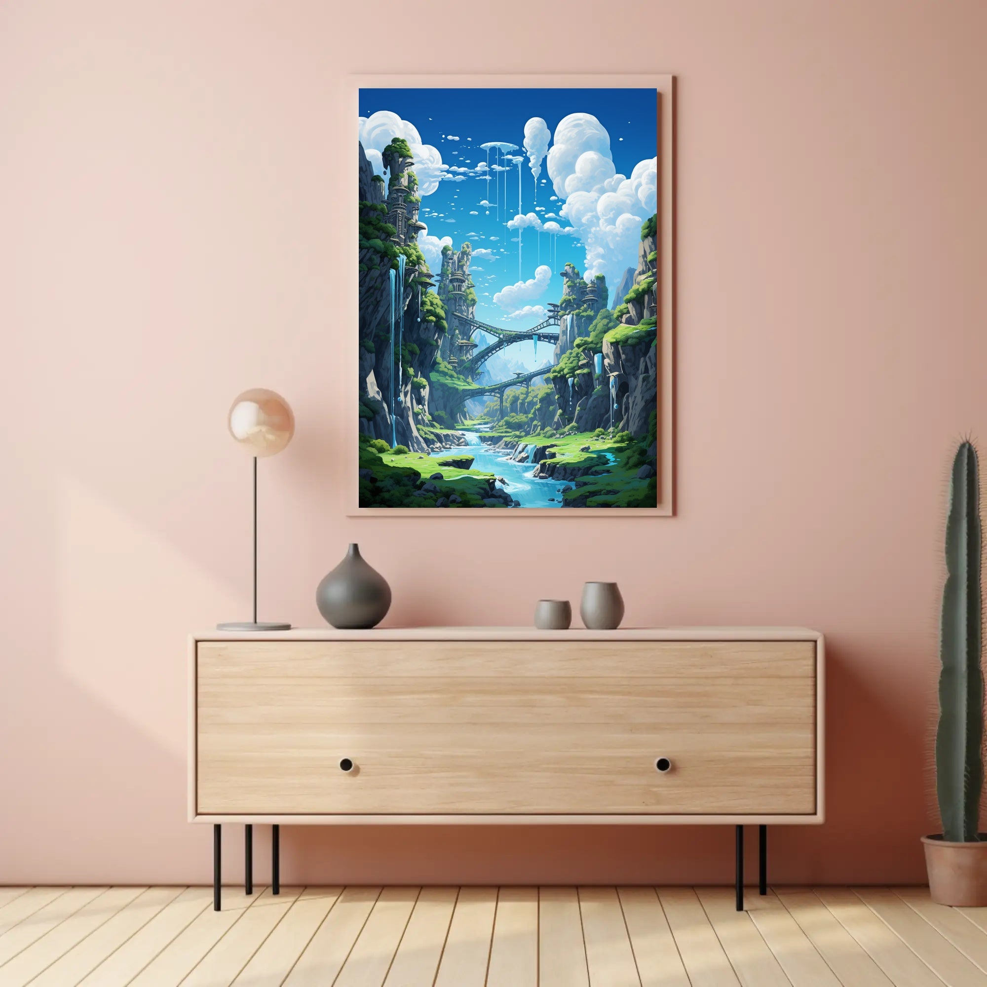 Enchanted Sky Bridges Poster
