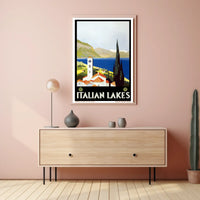 Italian Lakes Travel Poster