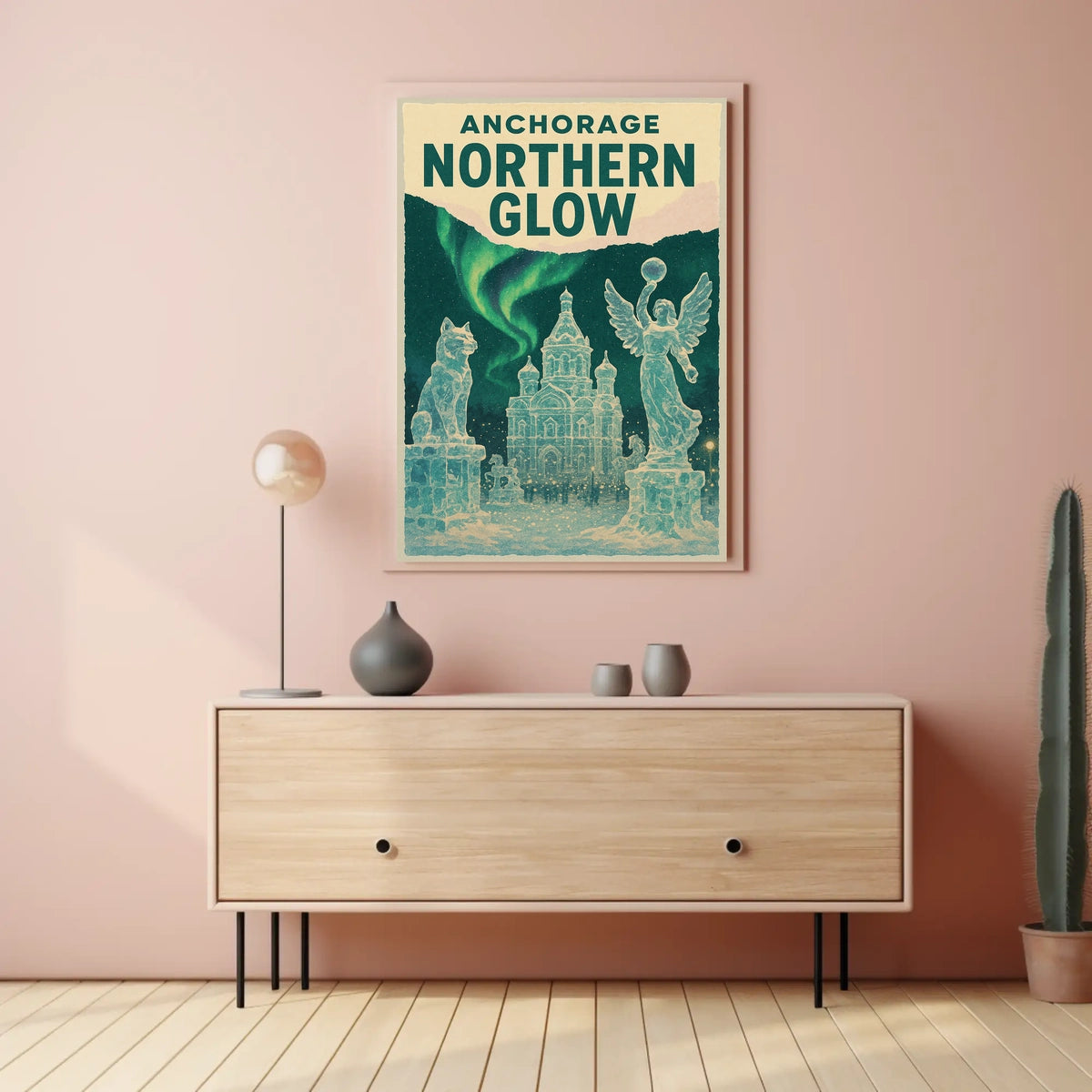 Anchorage Northern Glow Poster