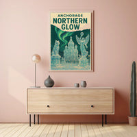 Anchorage Northern Glow Poster