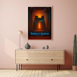 Majestic Temple of Karnak Cultural or Heritage Poster