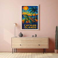 Cayman Islands Mosaic Poster