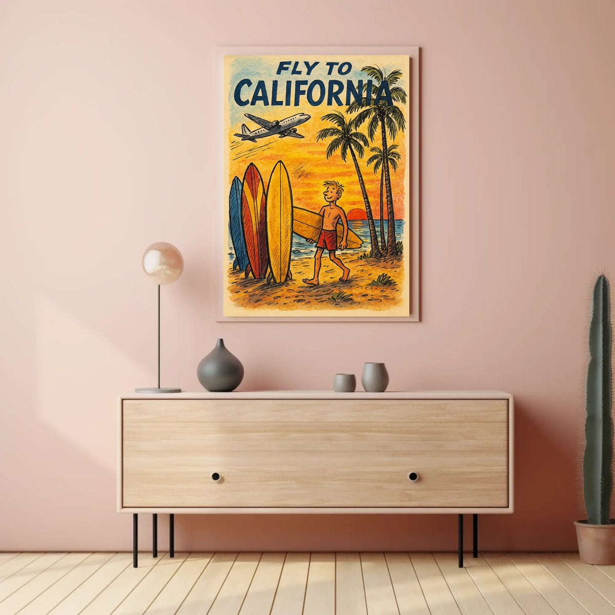 Fly to California Poster