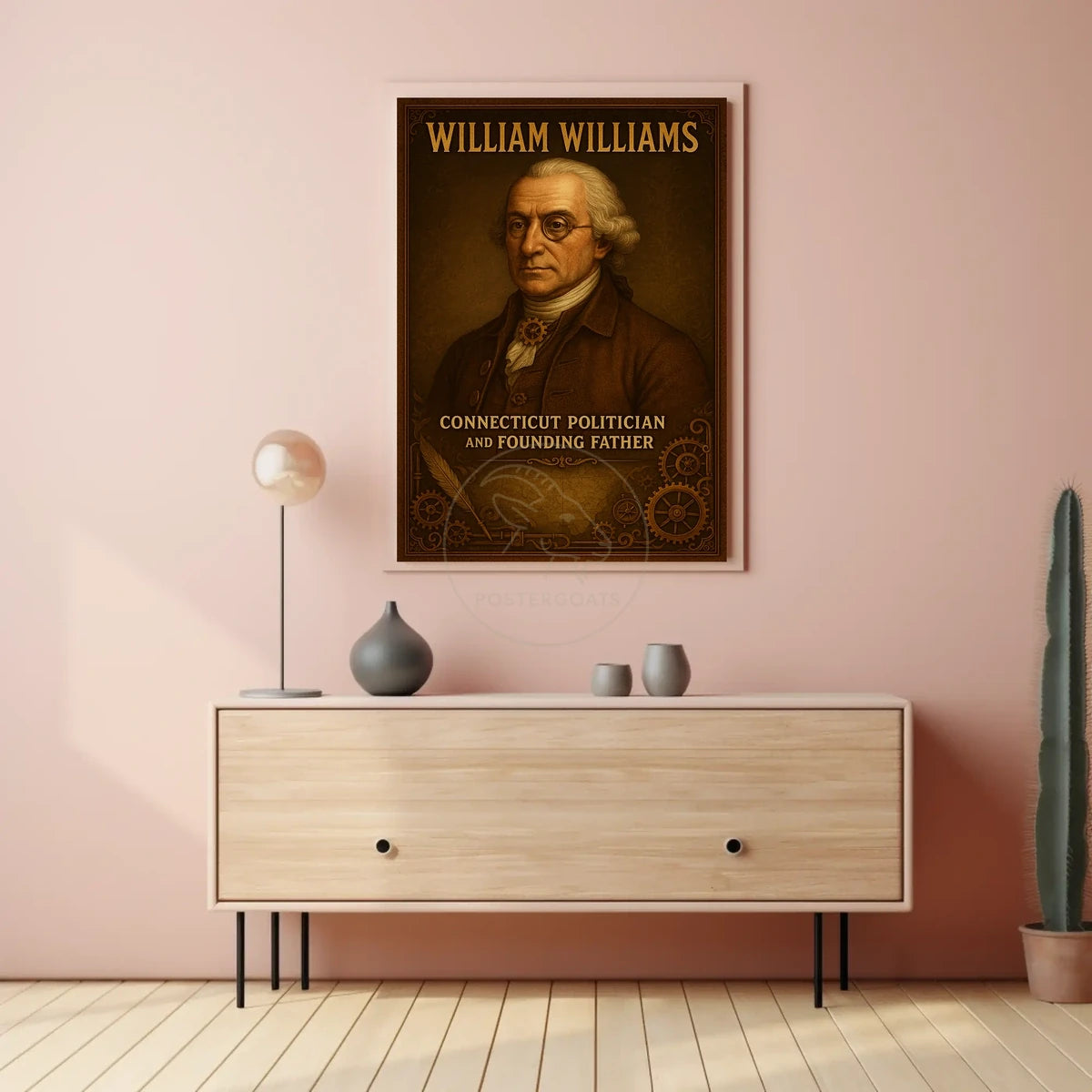 William Williams Vintage Historical Presidential Poster