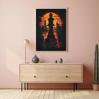 The Chess King In The Cityscape Poster