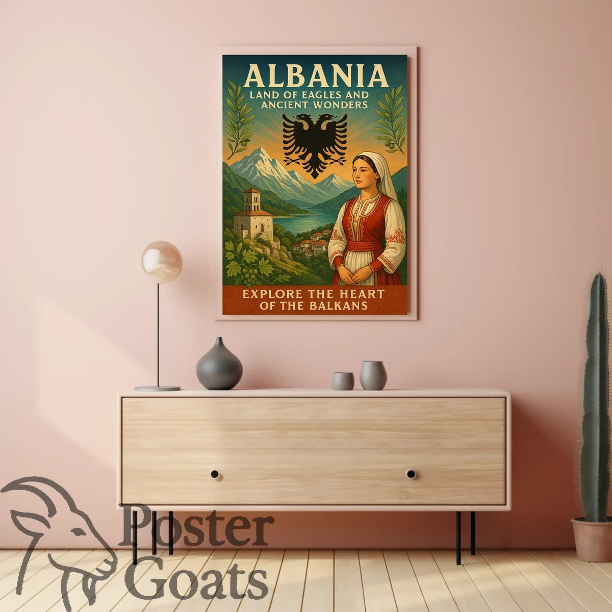 Albania: Land of Eagles Cultural Heritage Travel Poster