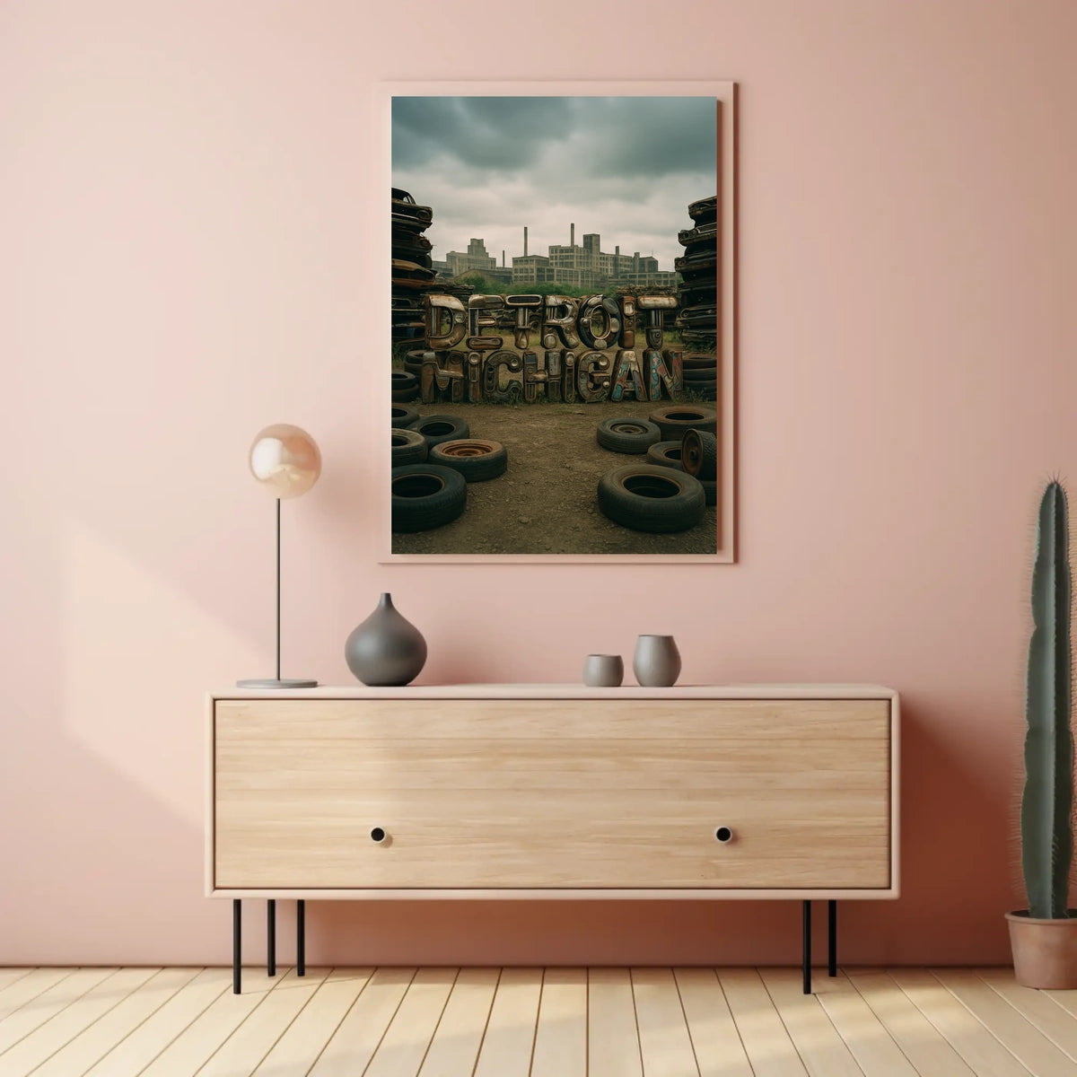 Detroit, Michigan Industrial Legacy Poster