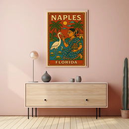 Naples Florida Cultural Fusion Poster Wall Art Print