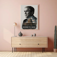 George W. Bush 43rd President of the United States Reflections Poster