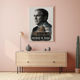 George W. Bush 43rd President of the United States Reflections Poster