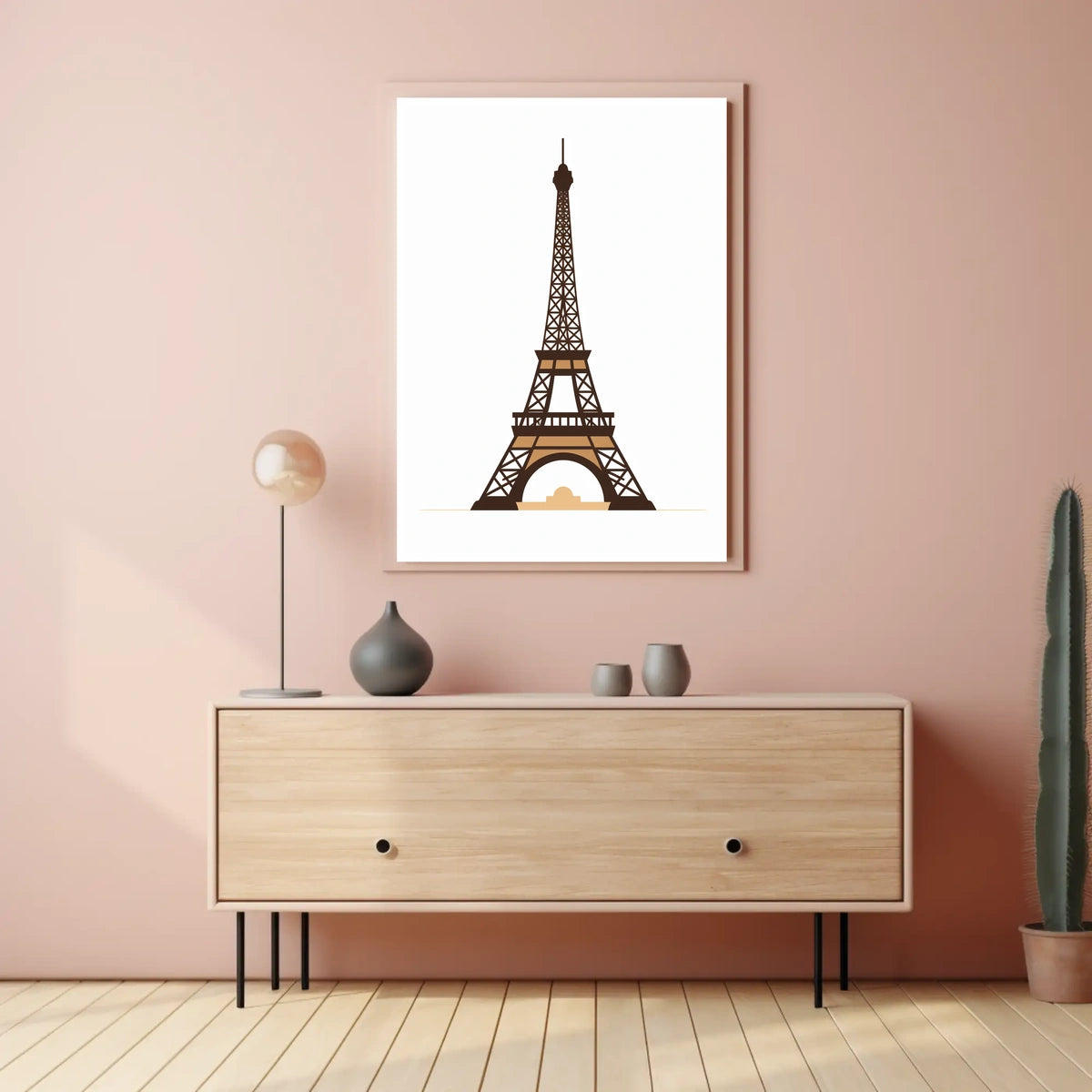 Eiffel Tower Modern Minimalist Travel Poster